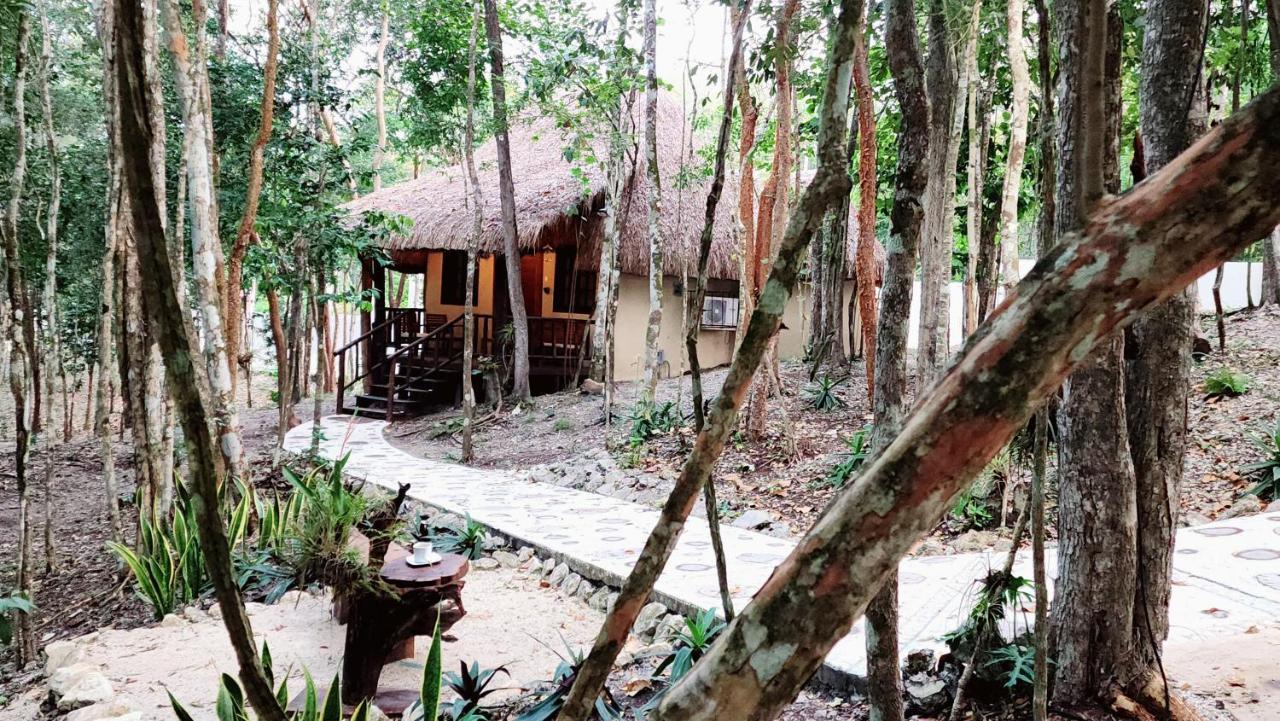 Hotel Cabanas Aldea Maya Xpujil Bagian luar foto