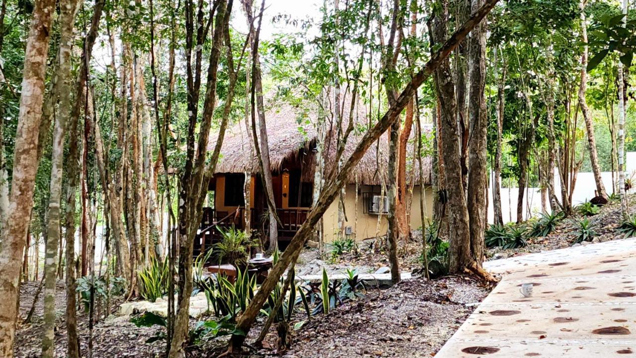 Hotel Cabanas Aldea Maya Xpujil Bagian luar foto